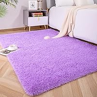 Vista 27 de Foxmas Alfombra Runner Suave para Dormitorio y Sala de Estar, 2x6 Pies Alfombras de Área Esponjosas Shag Alfombra de Cabecera para Habitación