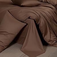 Vista 67 de MooMee Queen Duvet Cover Set, 100% Extra Long Staple Cotton 600 Thread Count Sateen Silky Soft Breathable Durable Luxury Hotel Quality Bedding Set