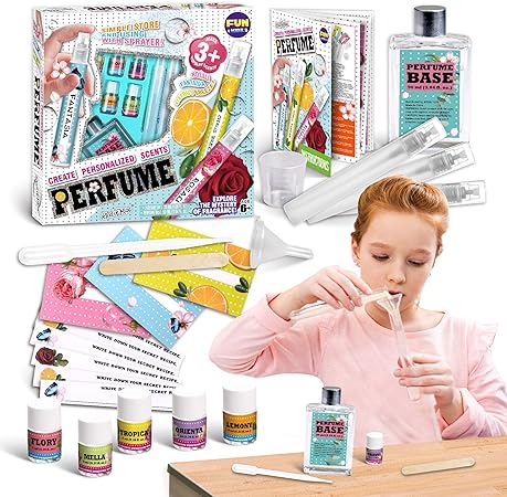 Amazon Fun Kidz 子供用香水 サイエンス香水作成キット 自分だけの香りを作ろう 香水ラボ探検家 香りのミステリー 科学 サイエンス おもちゃ