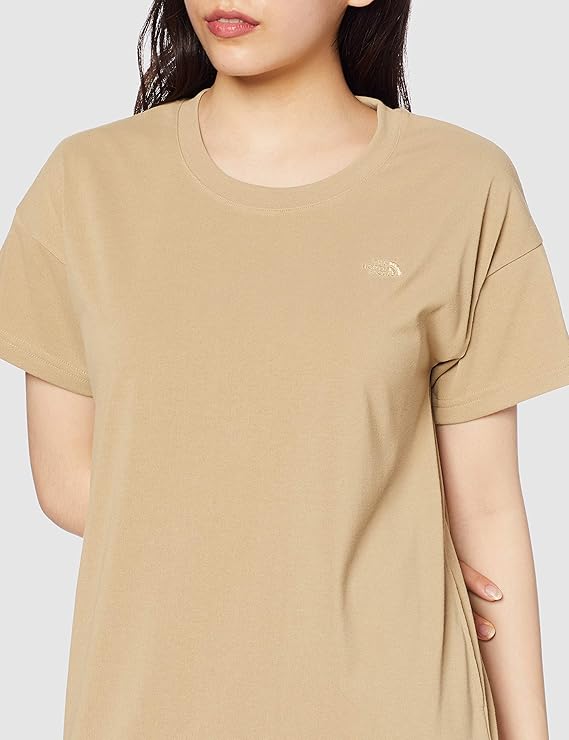Amazon Co Jp ザノースフェイス Tシャツ ショートスリーブワンピースクルー レディース ツイルベージュ 日本 Xl 日本サイズxl相当 服 ファッション小物