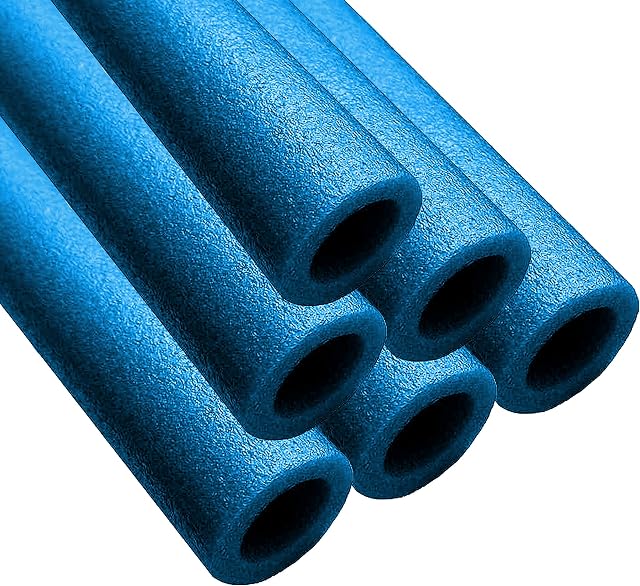 Clever Leon Trampoline Foam Tubes 180 cm Universal Pole Protection for Garden Trampoline Foam Cover for Trampoline Poles Foam Pad Pole Cover Pack of 6 Blue