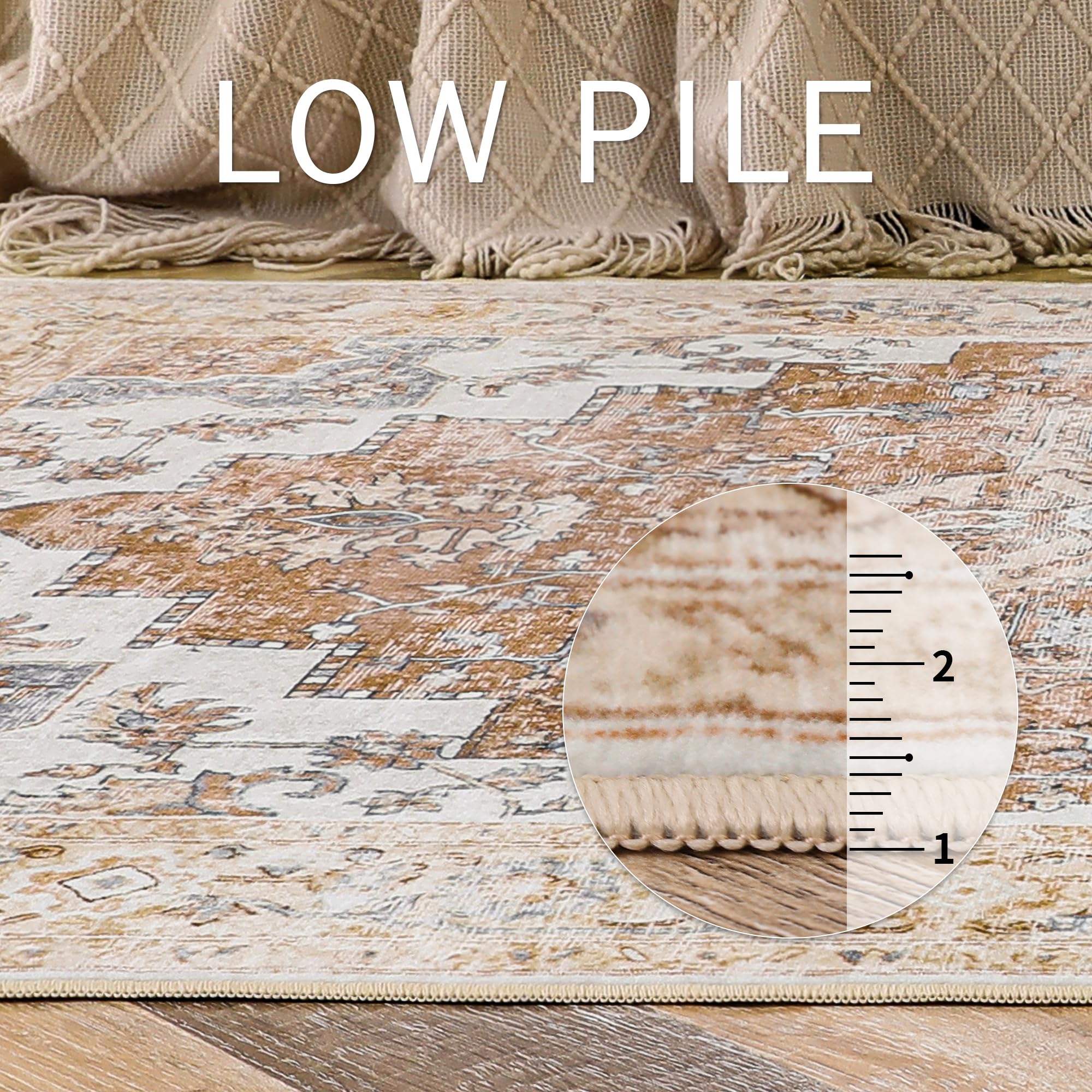 Amazon.com: GENIMO Runner Rug 2x5, Machine Washable Runner