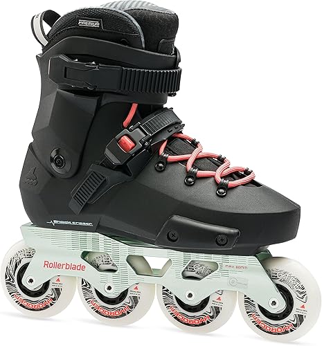 Rollerblade Twister XT - Patines en línea para mujer, color negromenta, rendimiento urbano