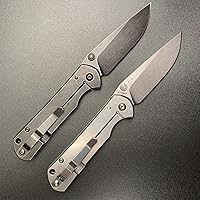 Vista 7 de LAND al aire libre caza supervivencia camping EDC herramienta bolsillo plegable cuchillo (810)