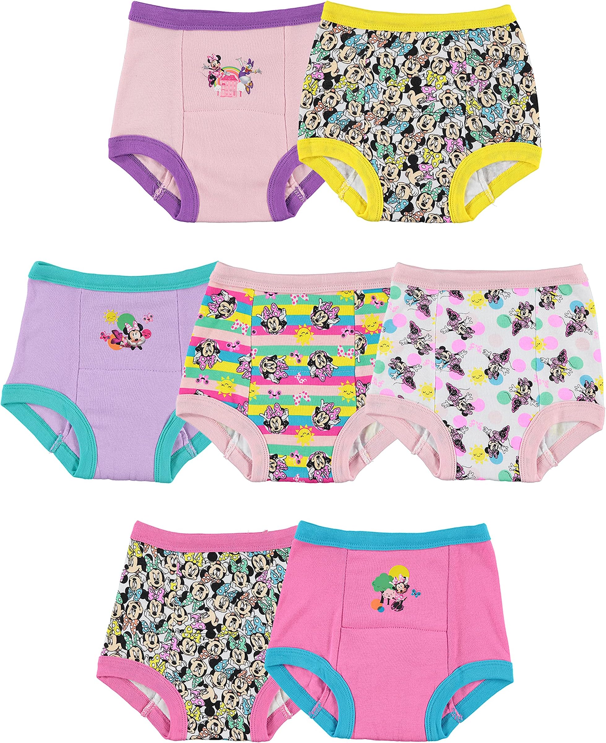Girls Minnie Mouse Potty Training Pants and Starter Kit with Stickers & Tracking Chart in Sizes 18m, 2t, 3t, 4t