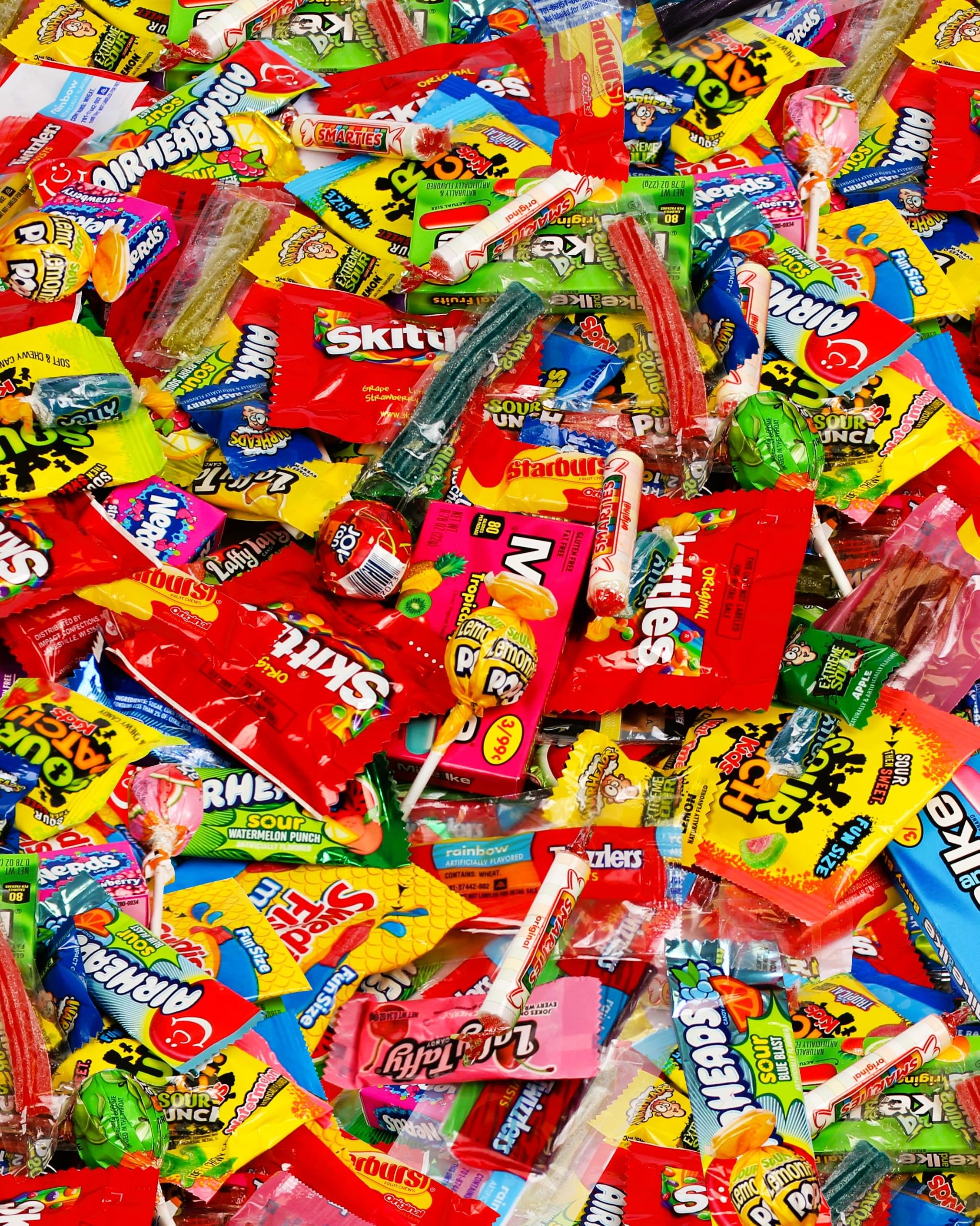 Bulk Candy Variety Pack, 2 lb, Individually Wrapped Assorted Chewy & Hard Candy