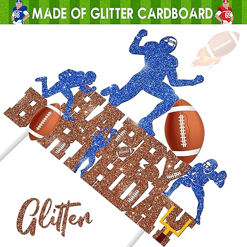 Miniatura 5 de Decoración para tartas de fiesta de fútbol, feliz cumpleaños, jugador de fútbol, decoración de fiesta de cumpleaños, decoración de pastel de