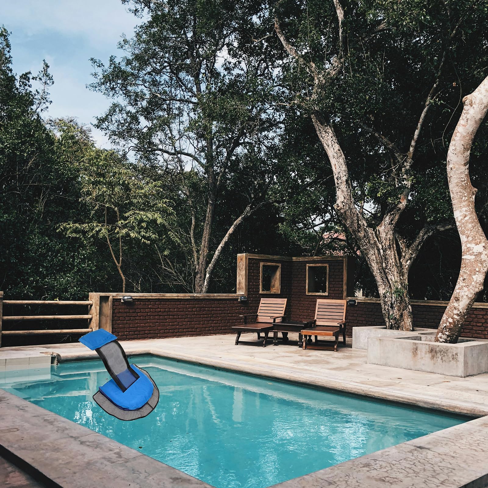 Rampa de Escape para Animales, Escape para Salvar Animales, Rampa de Rescate para Piscina, Critter Ramp, Accesorios para la Piscina, Escalera Multiusos con Red De Seguridadpara Piscinas y Spas