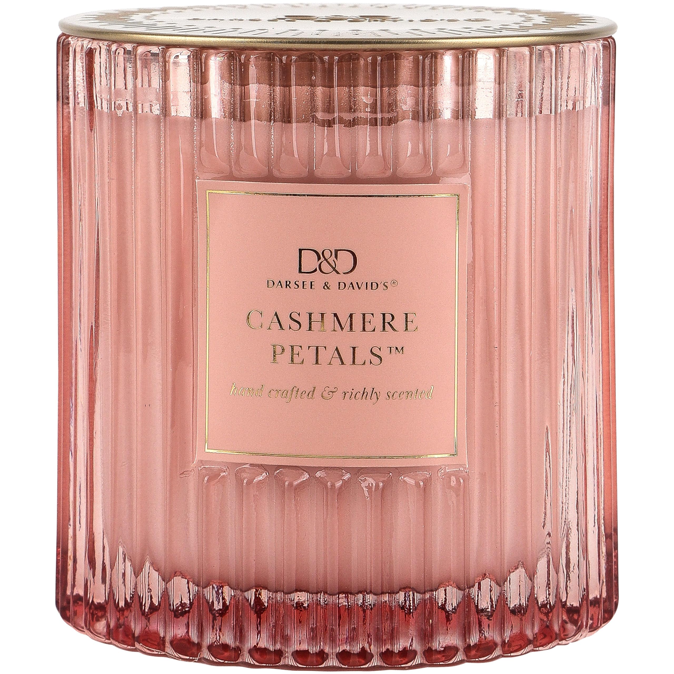 Amazon.com: Darsee & David's, Cashmere Petals Ribbed Jar Candle