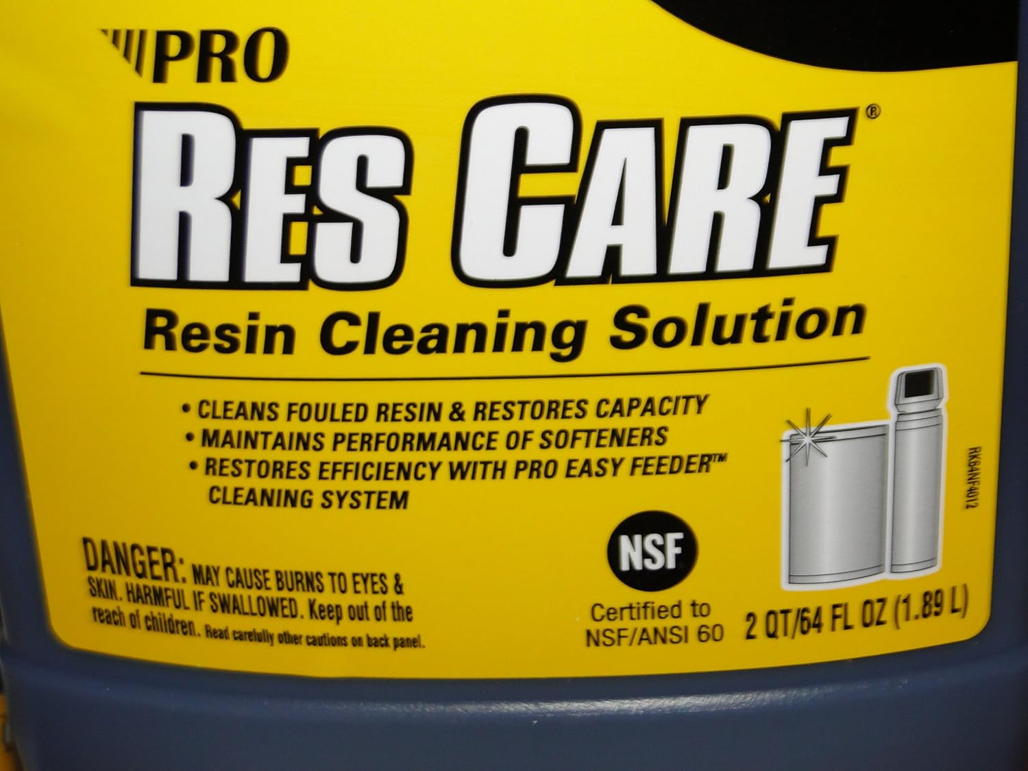 Pro Res Care Water Softener RESIN Cleaner KIT 64oz + Automatic Easy Feeder STARTER KIT 0.5 oz per day