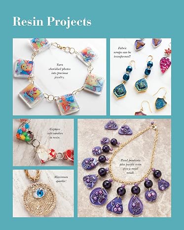 Learn to Make Amazing Resin & Epoxy Clay Jewelry: Basic Step-by-Step Projects for Beginners (Fox Chapel Publishing) Comprehensive Guide with 26 Projects for DIY Necklaces, Bracelets, Earrings, More