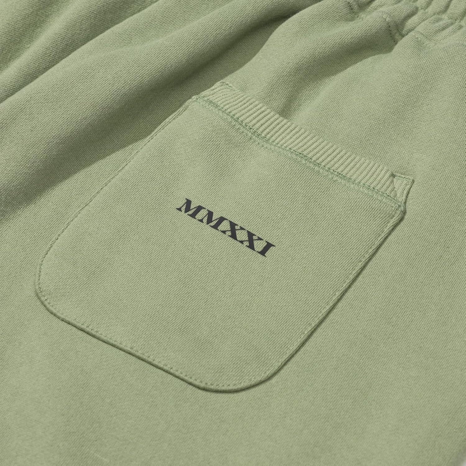 Loose Fit Jogger Pants | K-Fashion Midweight Fleece-Lined Sweatpants, Pre-Shrunk - Sage Green
