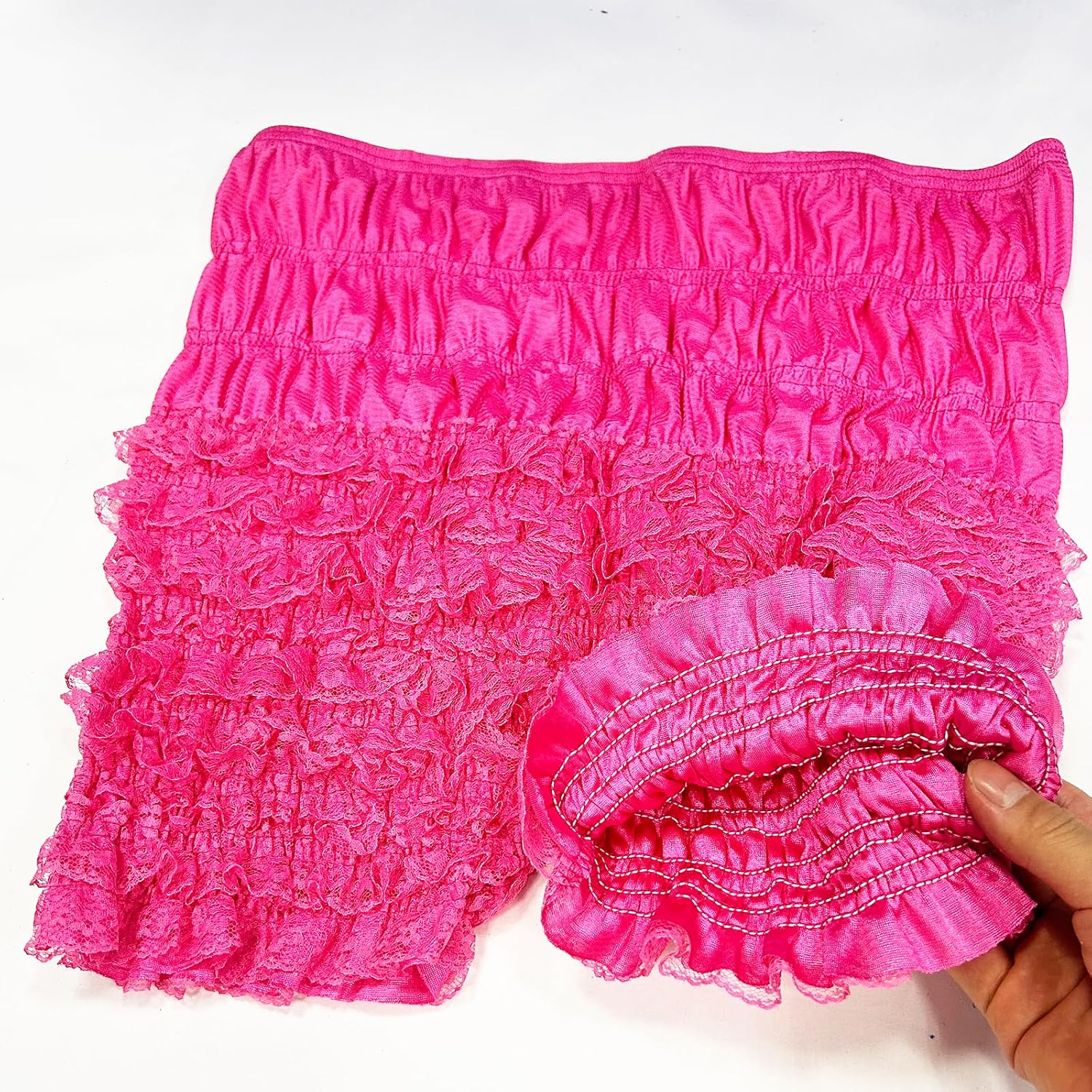 Women's Boxer Bloomers Ruffled Lace Panties Tanga Dance Bloomers Sissy Pettipants Frilly BoyShorts Underwear Bottoms