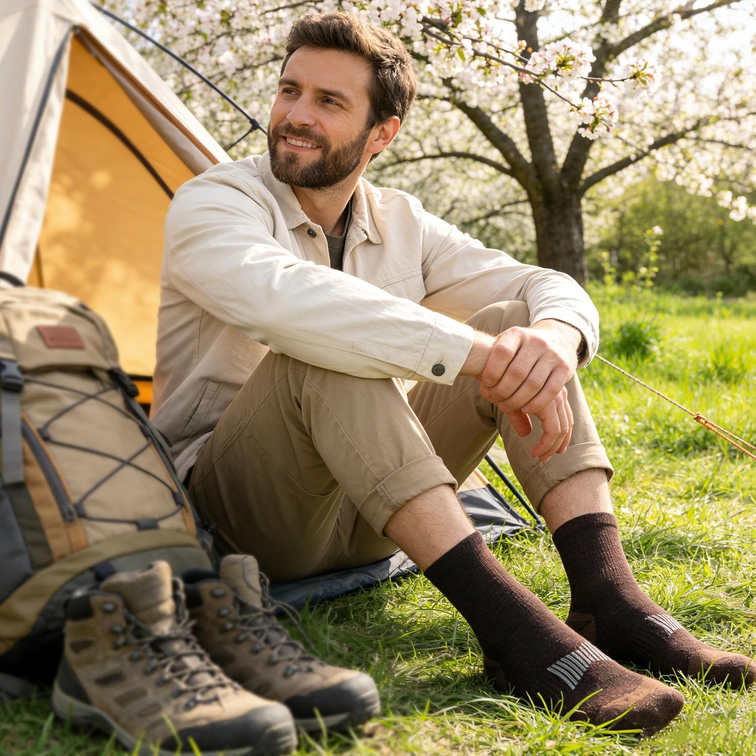 3 Pairs 90% Merino Wool Socks for Men Women, Soft Thin Breathable Ankle Socks for Athletic Running Hiking Cycling - Image 2