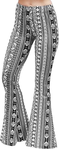 Miniatura 3 de Daisy Del Sol - Pantalones de yoga cómodos y elásticos de cintura alta, estilo boho de los 70 con parte inferior acampanada