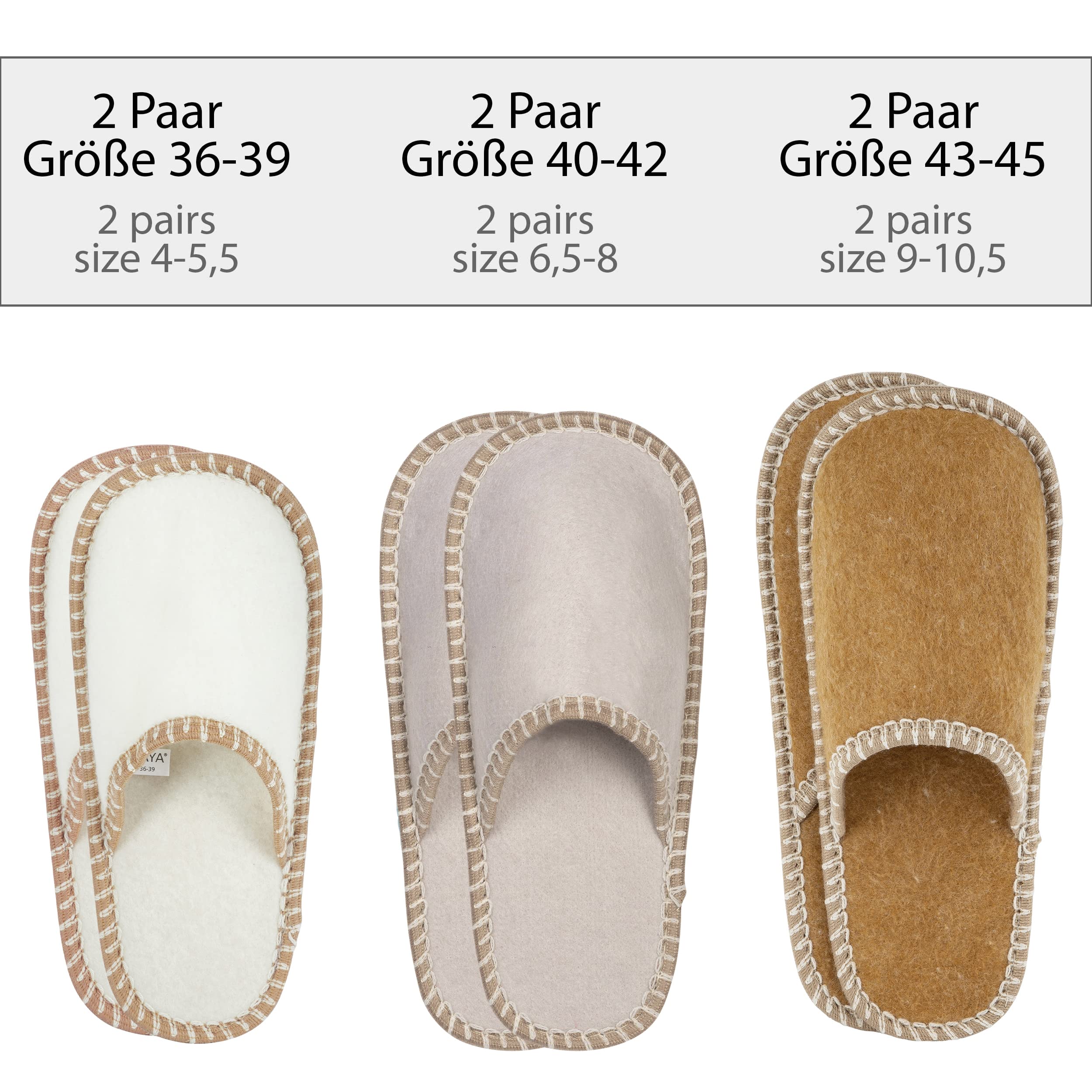 ONVAYA® Pantofole per ospiti in ABS