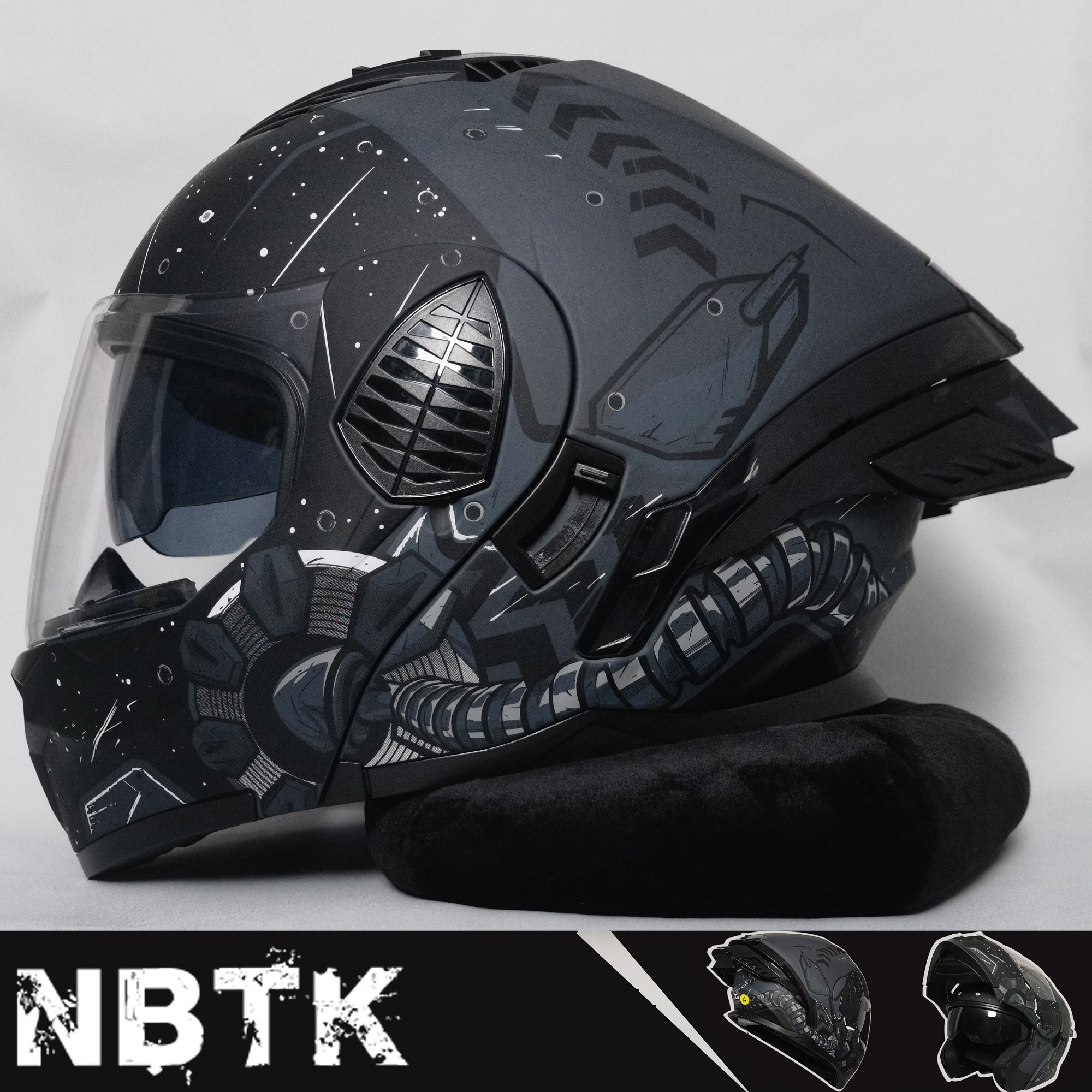 Amazon.com: NBTK Reveal Motorcycle Helmet ABS Cushion Insert
