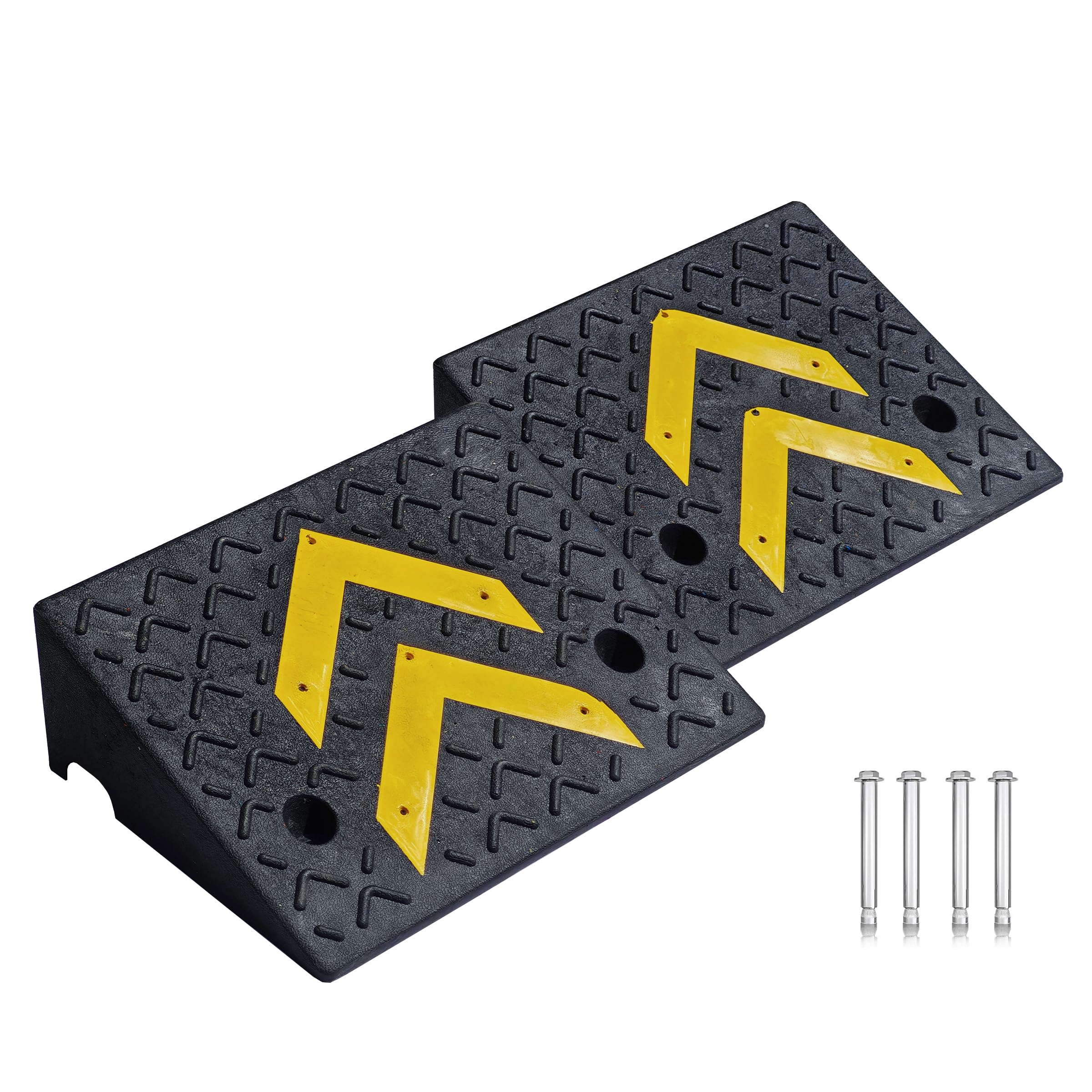 Heavy-Duty Curb Ramps - 2 Pack, 11000 lb Capacity -1