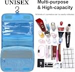 Travel Hanging Toiletry Bag Cosmetic Makeup Organizers for Women Potrable Travel Toiletries Kit Dopp Kit for Men Shaving Bag Bathroom Shower Bag with Hook Waterproof