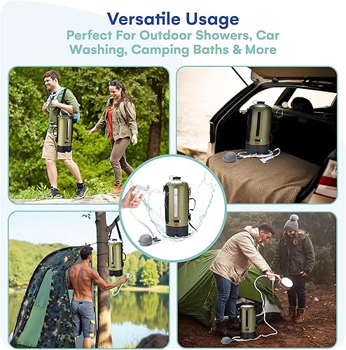 Miniatura 6 de HappyPo Ducha de camping - Bomba de ducha solar portátil para acampar
