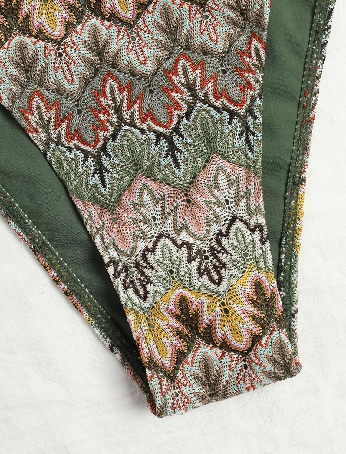 ZAFUL 2 Piece Triangle Bikini for Women Knitted Rope Halter Bikini Sets Sexy Bathing Suit Side Tie Swimsuits Beachwear - Image 6