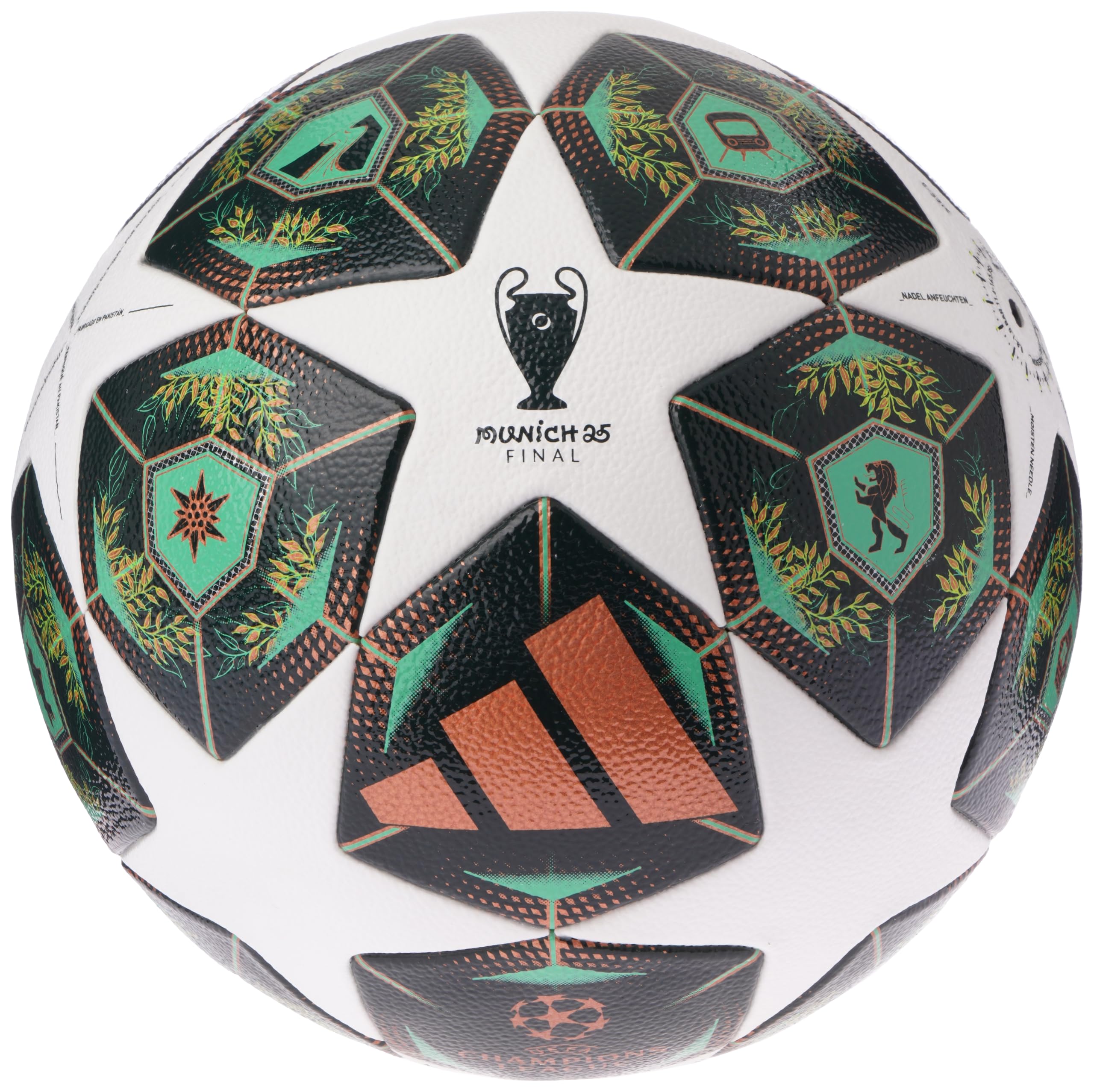adidas UEFA Champions League Competition FIFA Quality Pro Ball JH1288, Unisex Footballs, Green, 5 EU