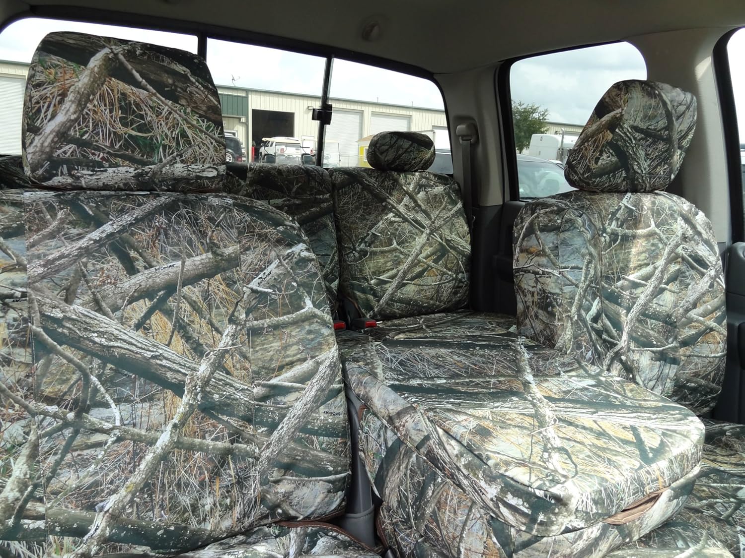 Durafit Seat Covers Compatible with 2006-2009 Dodge Ram 2500 or 3500 Truck 40/20/40 Front...Rear 60/40 Bench Exact fit Seat Covers in Lost at Camo Endura.Read Details