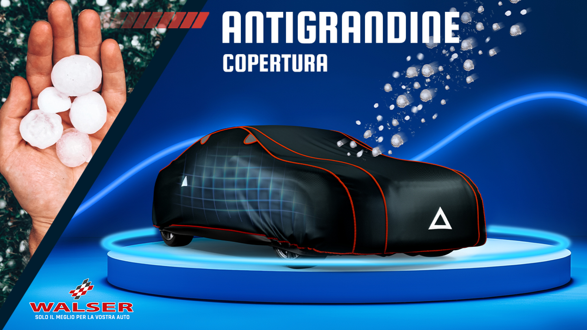 WALSER Telo Copriauto All Weather - Copertura Impermeabile Per Mezzo Garage, Grigio Chiaro