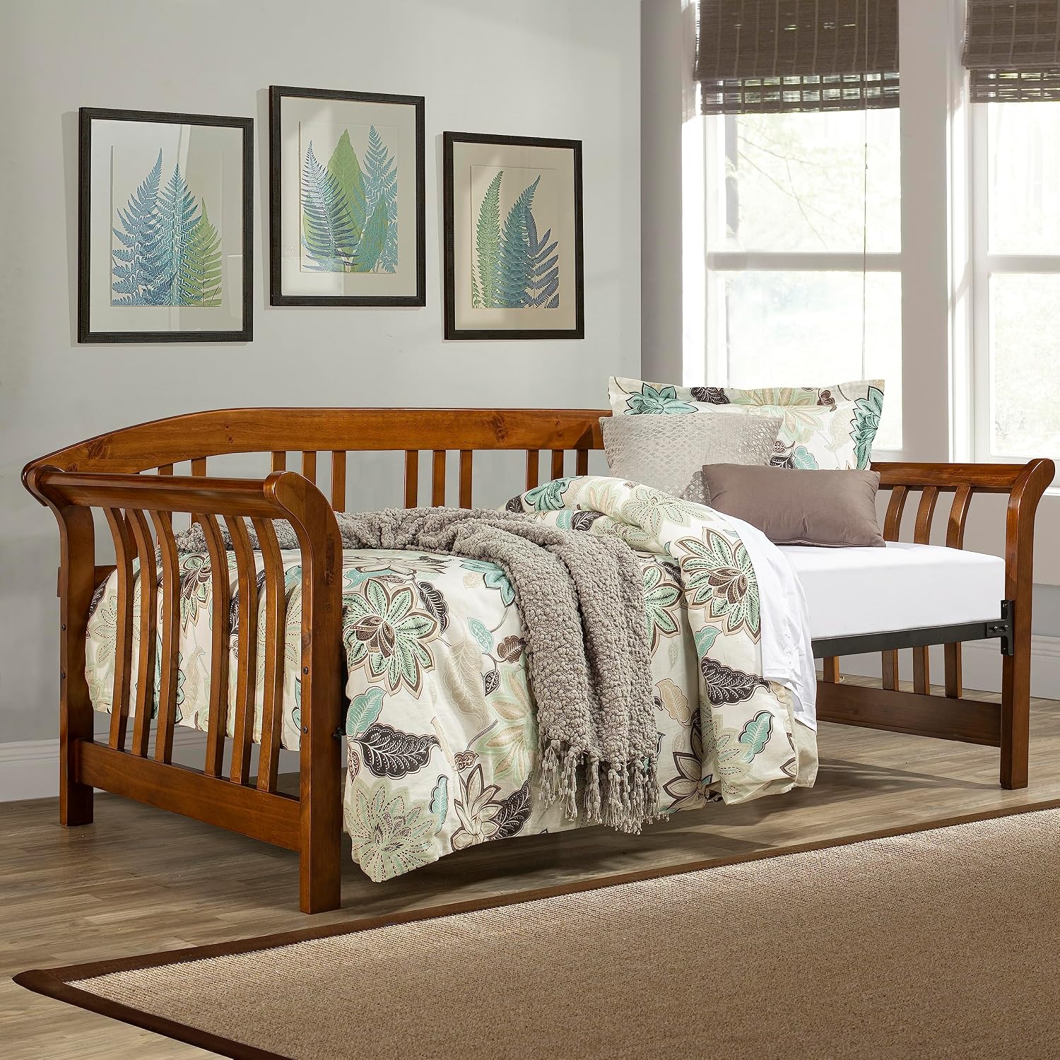 Amazon.com: Hillsdale, Dorchester Twin Wood Daybed, Walnut : Home & Kitchen