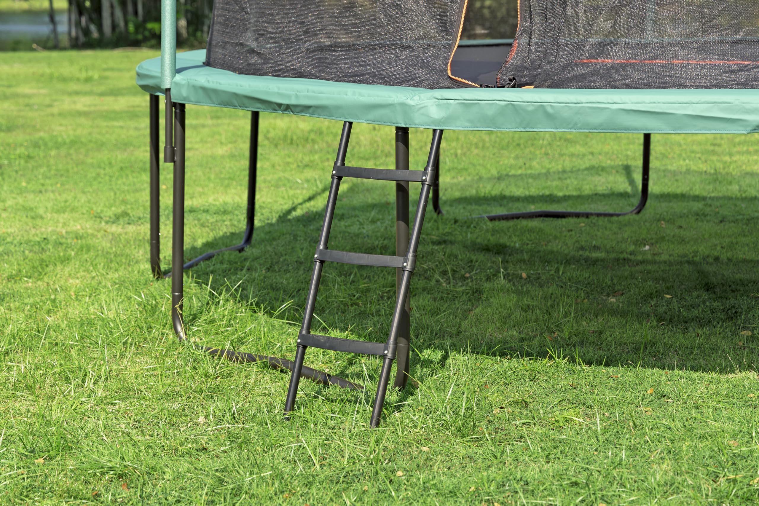 Bestway Trampoline extérieur pour Enfants Xtreme Air - 427 cm x 427 cm x 286 cm - Noir/Vert
