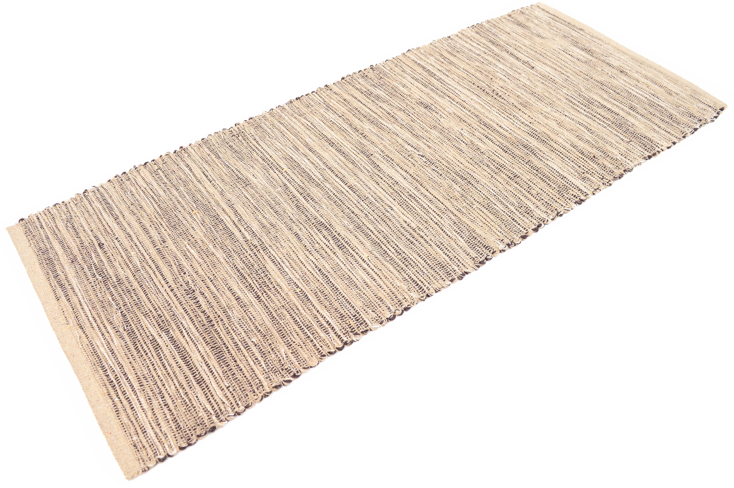 Reno Tappeto Cotone Lavabile Bagno Cucina Antiscivolo Lavabile in Lavatrice (Beige, 50x120 cm)
