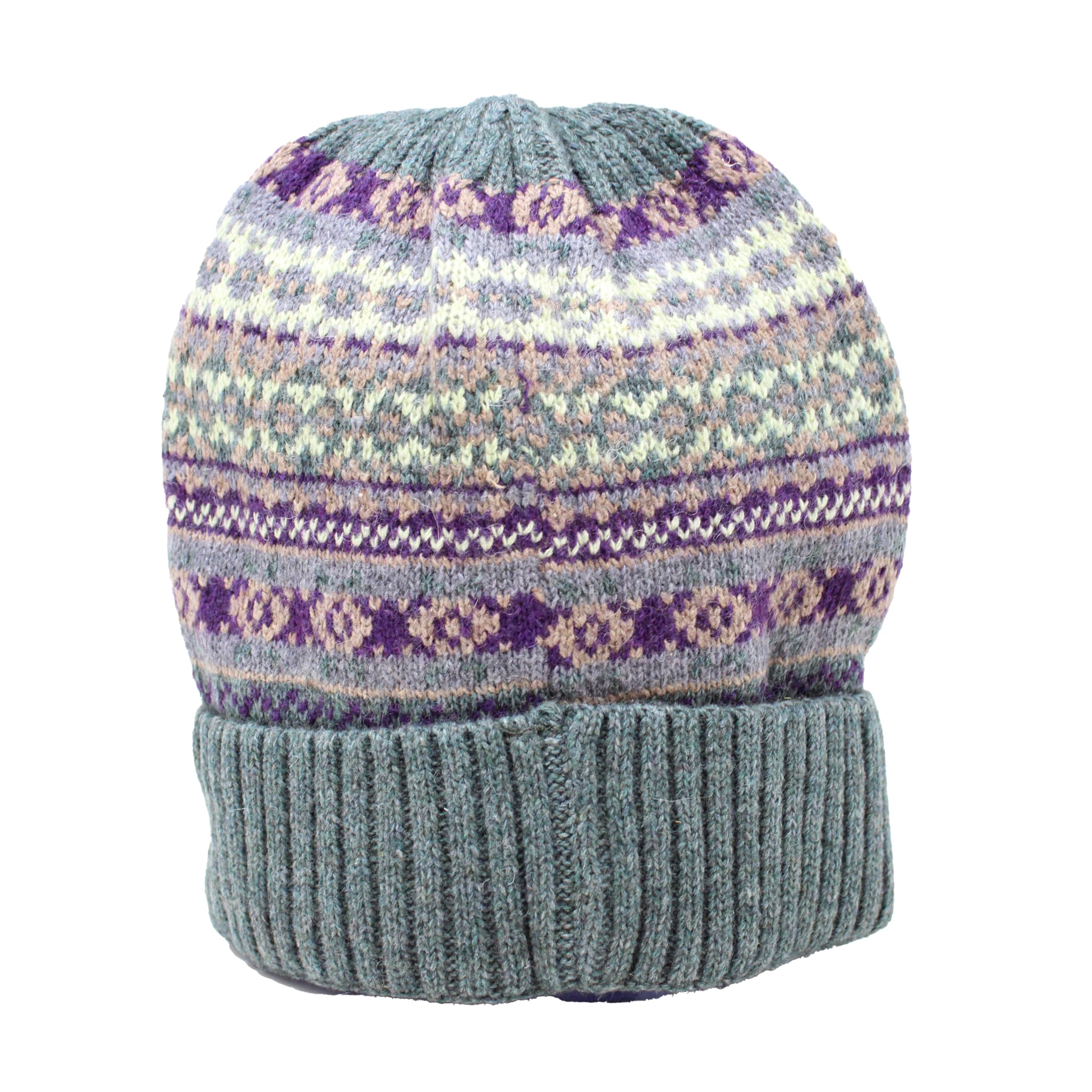 Joya socks Multicoloured Woolly Hat Unisex Mens Ladies Winter Warm Fleece Lined Beanie