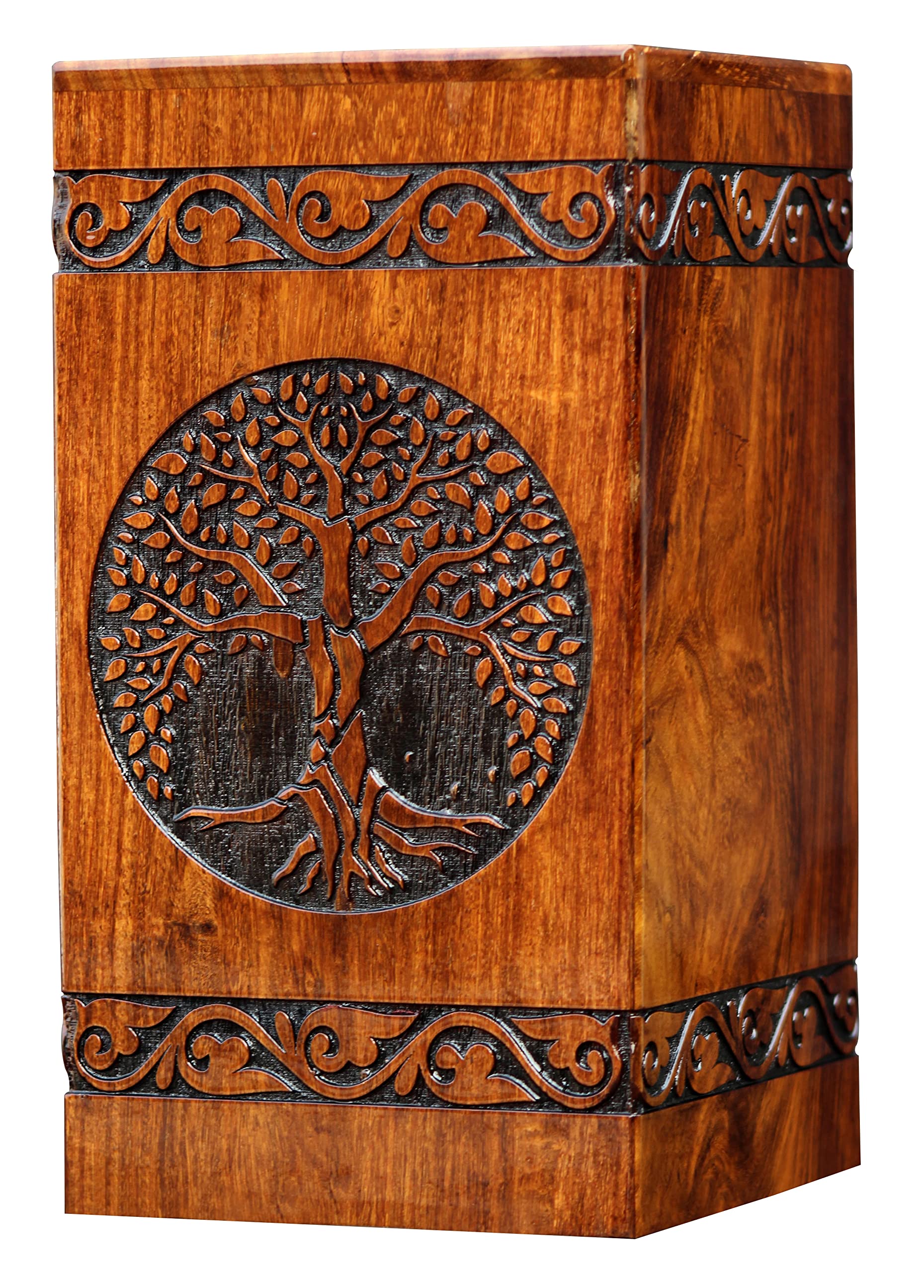 Urne décorative en bois pour garder l'esprit de vos proches