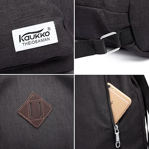 Miniatura 7 de KAUKKO Mochila deportiva con cordón para gimnasio, yoga, mochila de hombro para hombres y mujeres, L, Mochilas Daypack