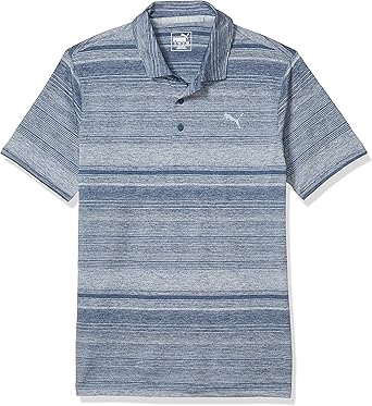 striped golf polo