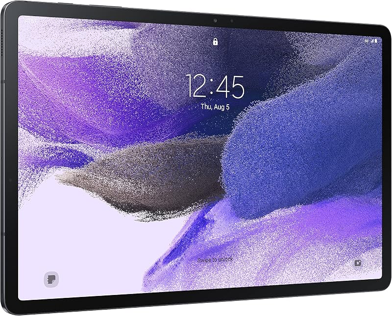 SAMSUNG Galaxy Tab S7 FE 12.4” 64GB WiFi Android Tablet, pantalla grande, S Pen incluido, conectividad multidispositivo, batería de larga duración, versión EE. UU., 2021, Mystic Black