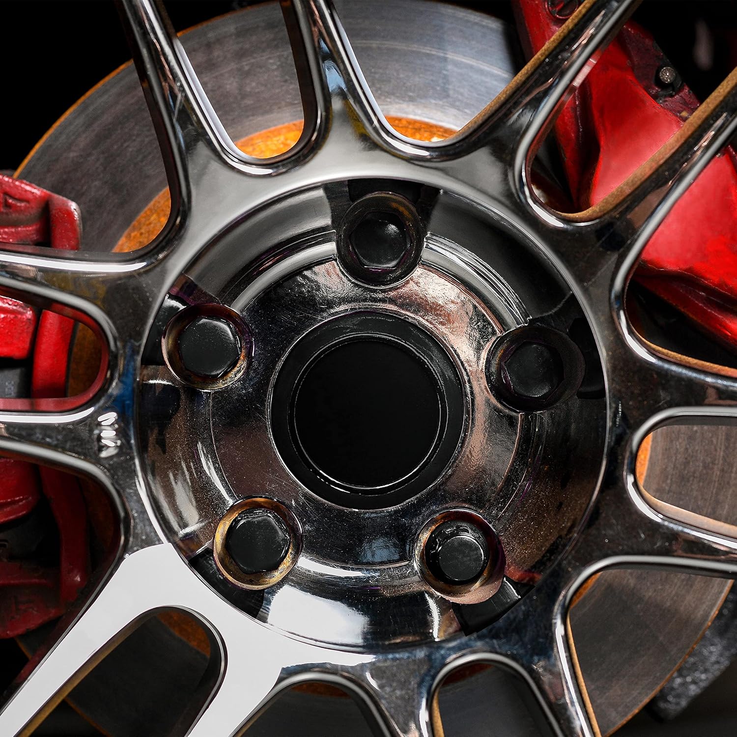 Dorman 713-375A Black Acorn Wheel Nut Lock Set Compatible with Select Models