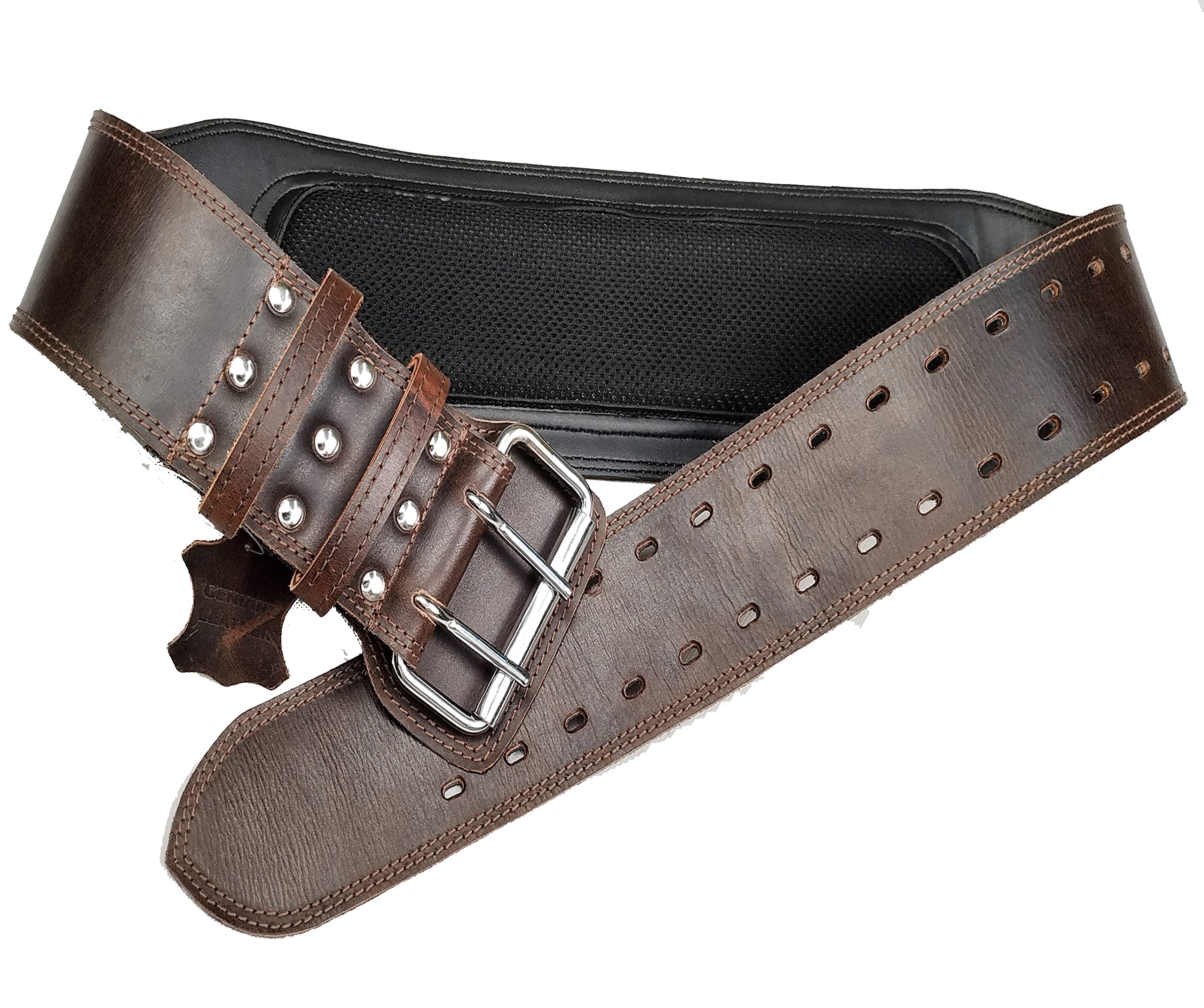 YH antigo® 6" Super Wide Genuine Double Layer Leather Pro Weight Lifting Gym Belt Heavy PU Foam Padded Breathable Backside Lumbar Support for men and women Power Lifting Workout Training Fitness GB-791 (B0BNZBPVK8) Amazon Price History, Amazon Price Tracker