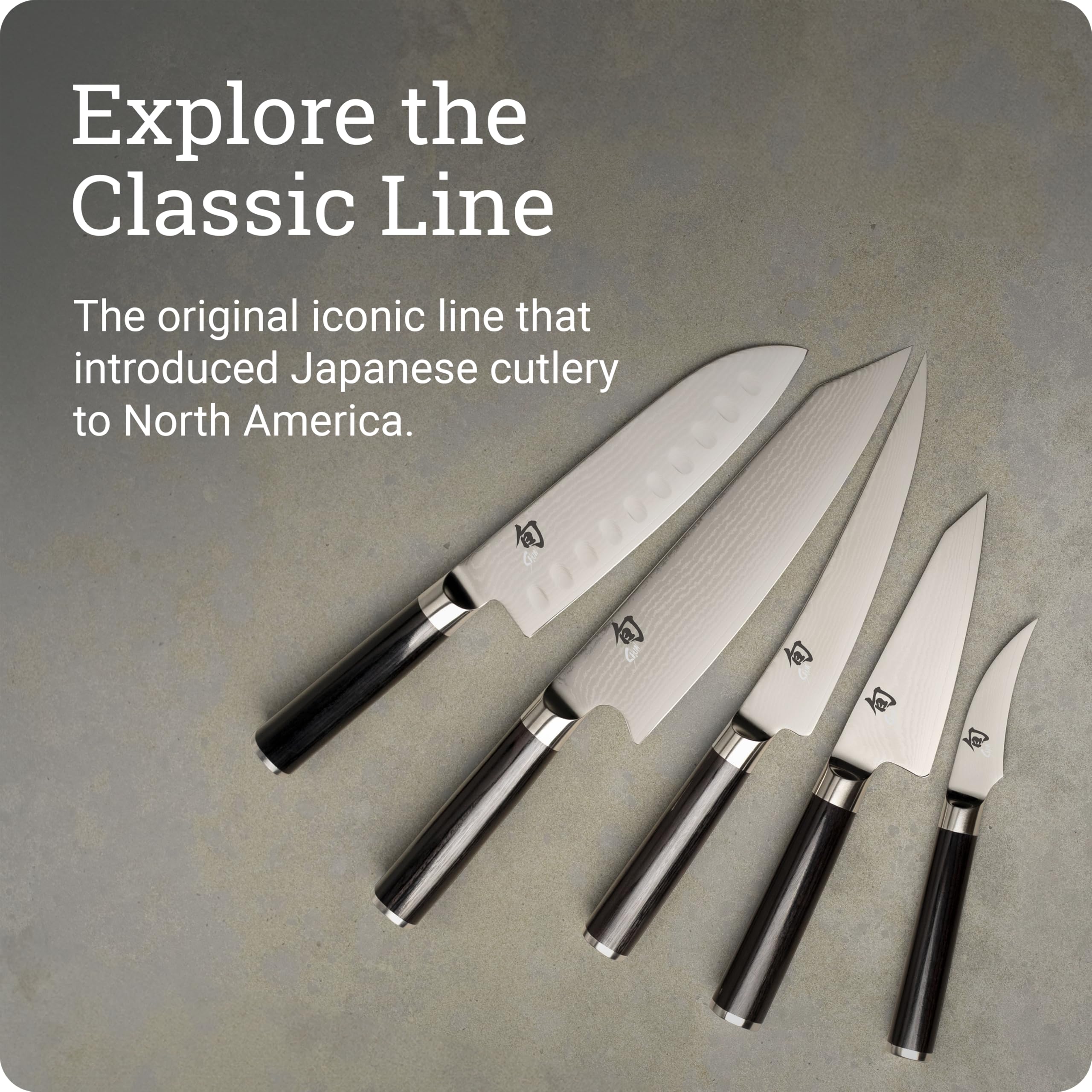 KAI Shun Classic japanisches Kochmesser 20 cm Klingenlänge - Damastmesser 32 Lagen VG MAX Kern - 61 (±1) HRC - Pakkaholzgriff - Made in Japan - Küchenmesser Chefmesser Universalmesser geschmiedet