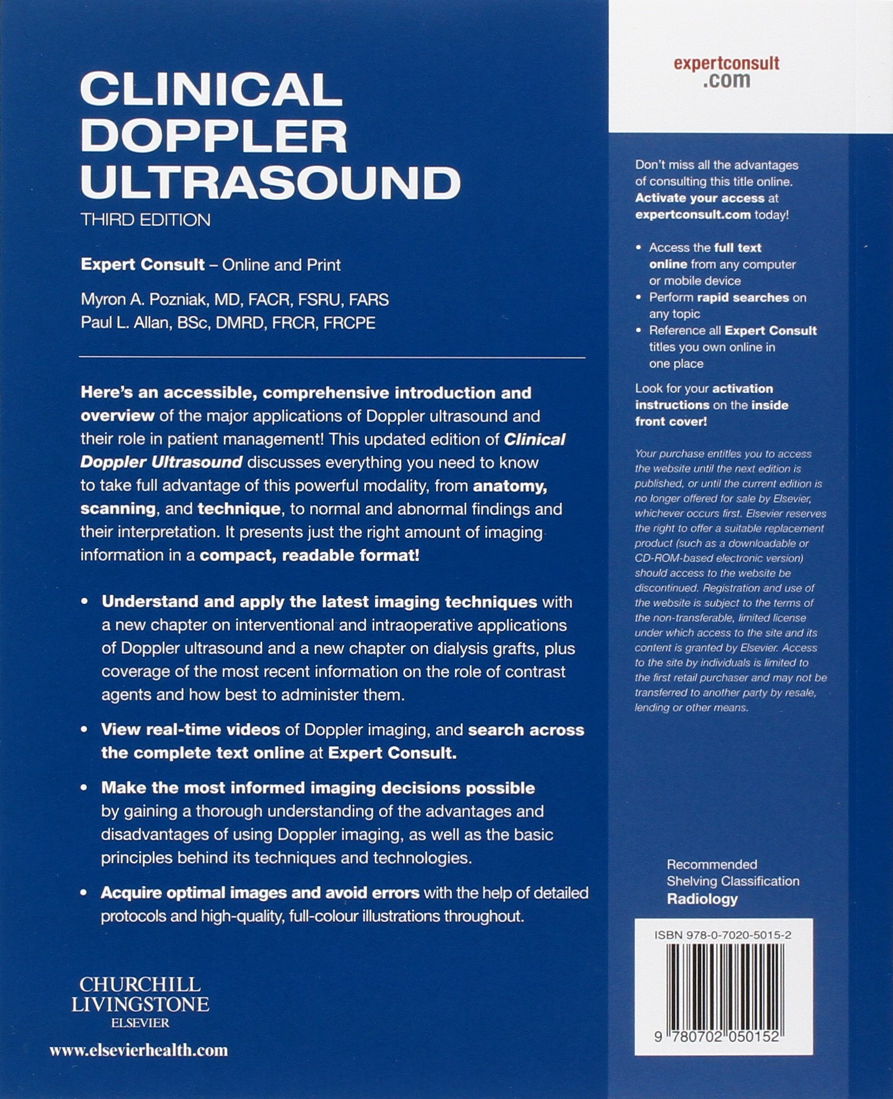 Clinical Doppler Ultrasound: Expert Consult: Online and Print