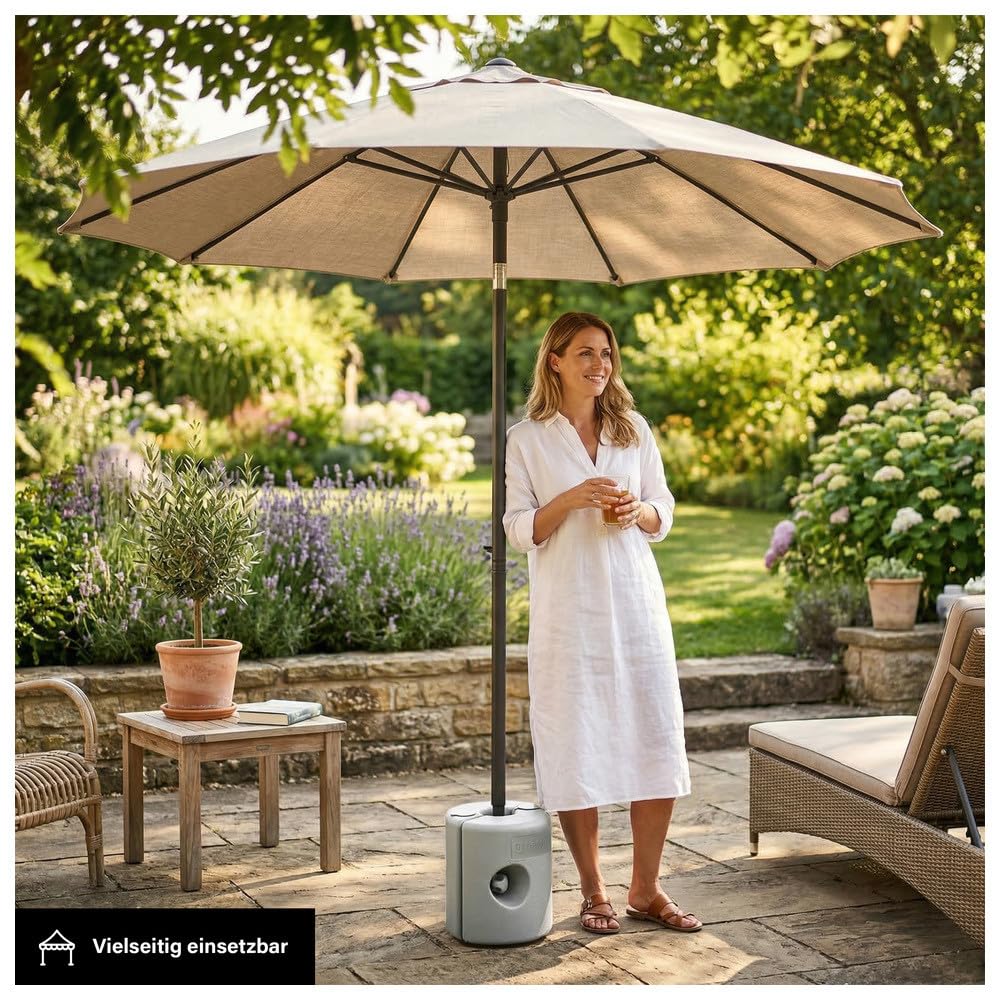 Dönges Dönges Pavillon Standfüße 4er-Set Grau - Befüllbare Gewichte für sicheren Halt - Robuster Kunststoff I Wetterfest - Ideal für Zelte, Pavillons & Outdoor-Events