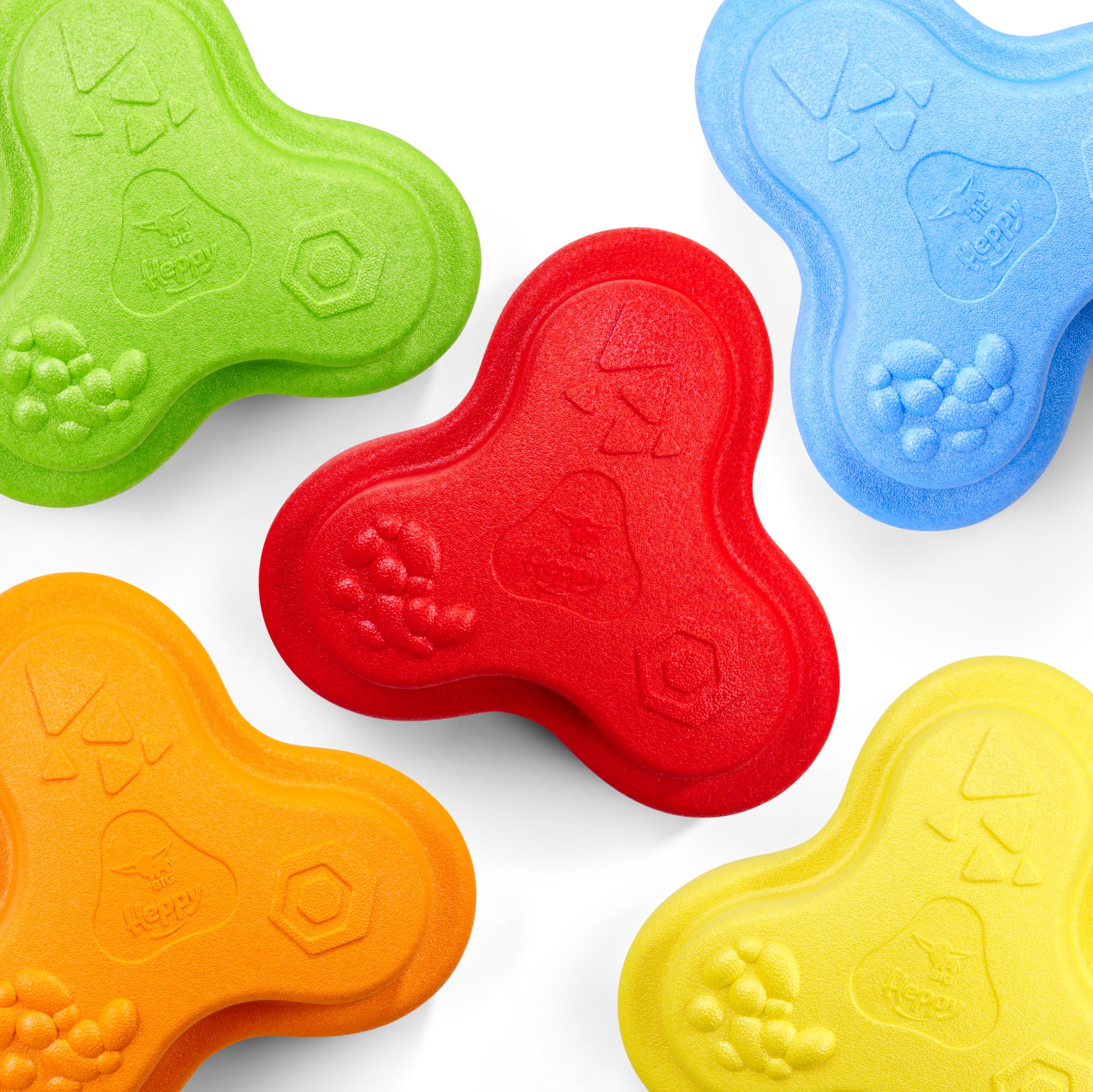 Big Heppy Rocks - Set di 5 pietre di bilanciamento e pietre da gioco, promuove le capacità motorie, l'equilibrio e la sensibilità, giocattolo per interni ed esterni, per bambini a partire da 1 anno
