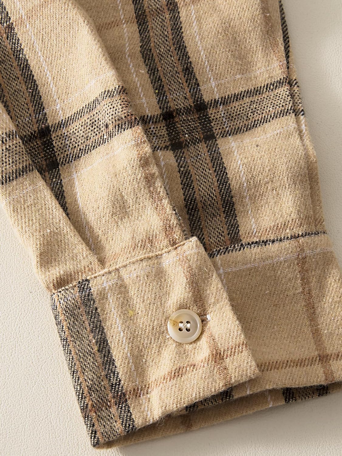 Floerns Men's Plaid Print Long Sleeve Collar Button Down Shirt Blouse Tops - Image 6