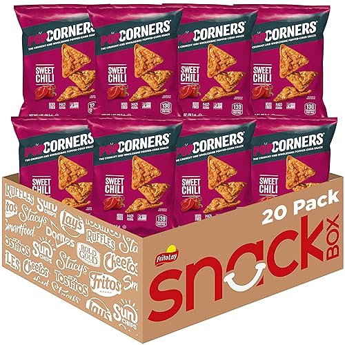 Vista 38 de PopCorners Snacks sin gluten, paquete variado de 3 sabores, bolsas de 1 onza (paquete de 20)