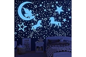 Glow-in-the-Dark Decals: Illuminate Kids' Rooms with Magical Unicorns and Planets
