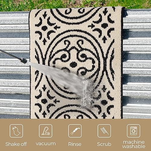 Miniatura 241 de GRANNY SAYS Felpudo para interiores, 32 x 48 pulgadas, antideslizante, tapete grande para puerta, tapete de bienvenida para exteriores, lavable