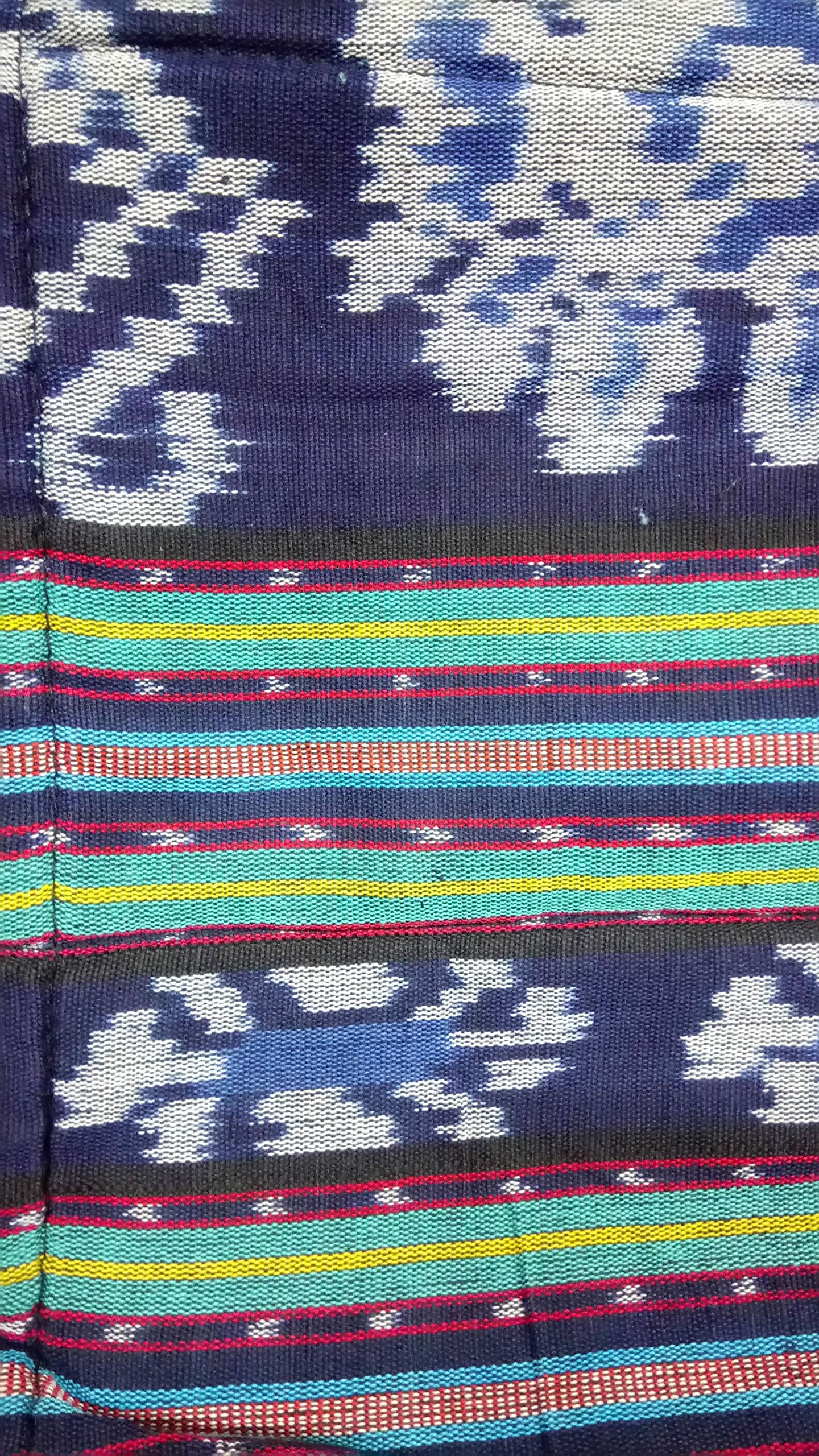 Shamandrum Tasche aus Ikat Ø 60 cm für Schamanentrommel - im MYSEVENDO Set - Rund Ritual Drum Trageriemen Trommeltasche
