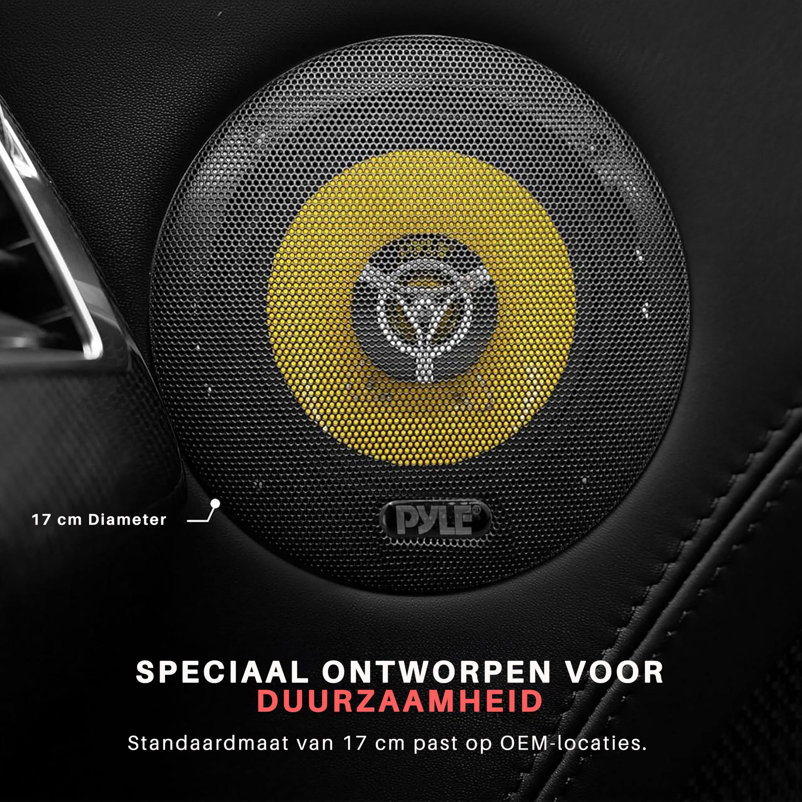 Pyle Autoluidsprekerset - 3-Weg Auto Speakers - Luidsprekers voor auto - 200 Watt Piekvermogen