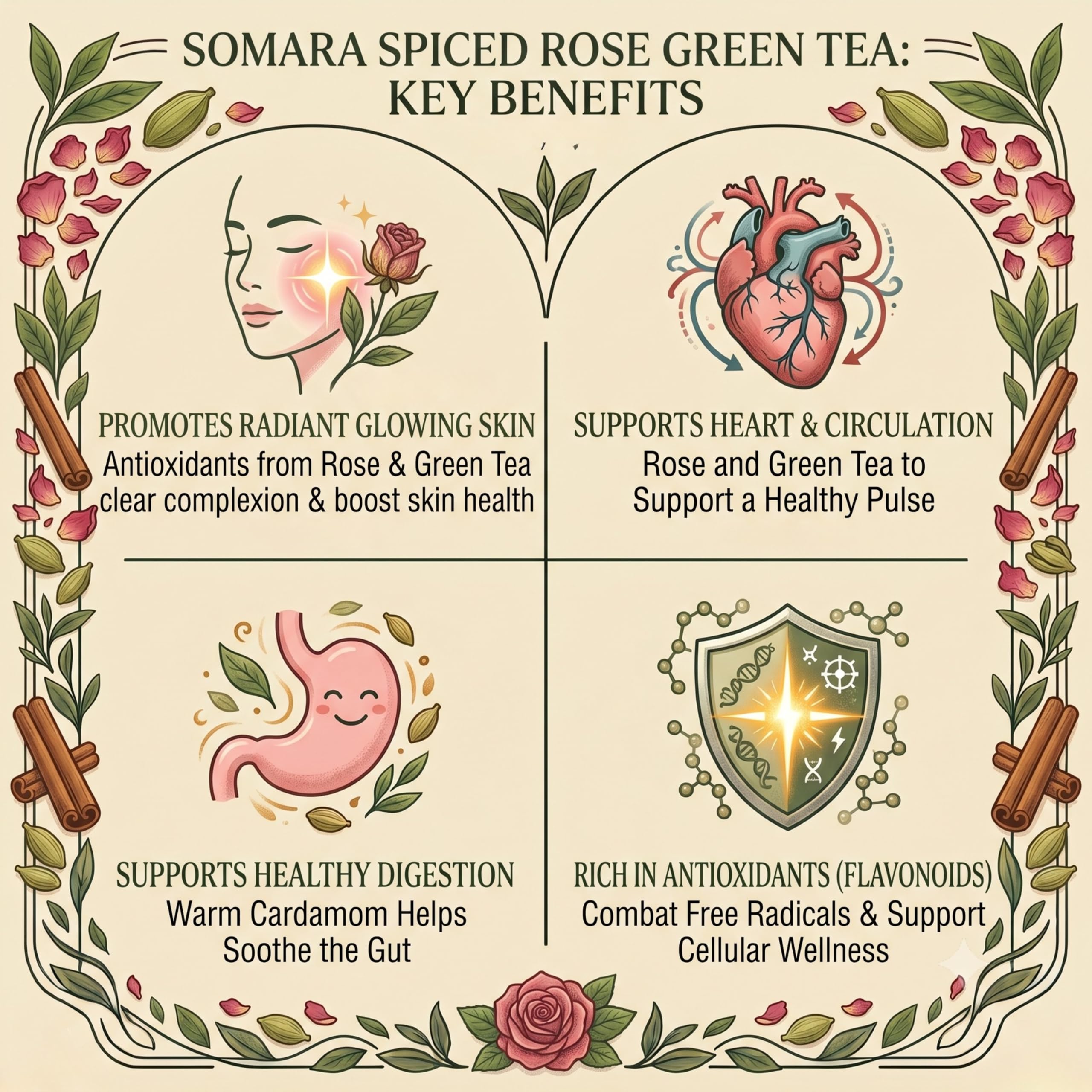 Spiced Rose Green Tea with Cardamom and Cinnamon — Amazon image 3