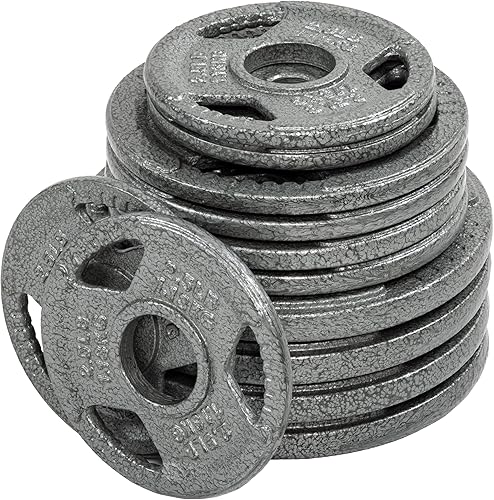 Miniatura 2 de Fitvids - Juego de discos olímpicos de hierro fundido de 2 pulgadas para entrenamiento de fuerza y levantamiento de pesas, varios juegos disponibles